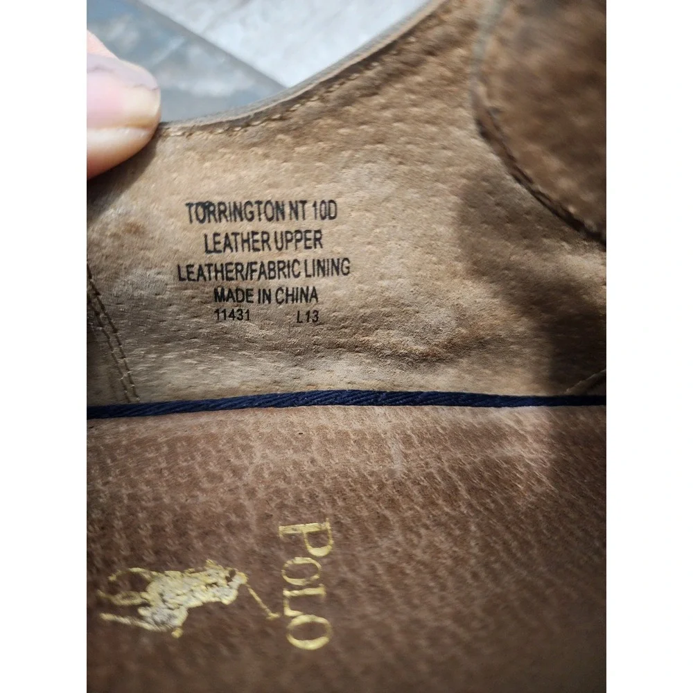 Polo Ralph Lauren Shoes Torrington Green Suede Leather Upper 10D
